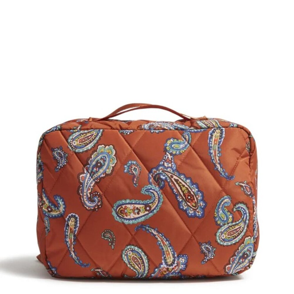 Vera Bradley Manor Paisley Lay Flat Travel Organizer